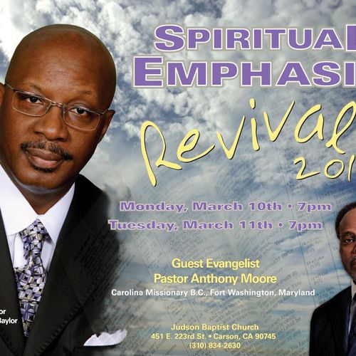 Event Flyer - Judson Baptist Church