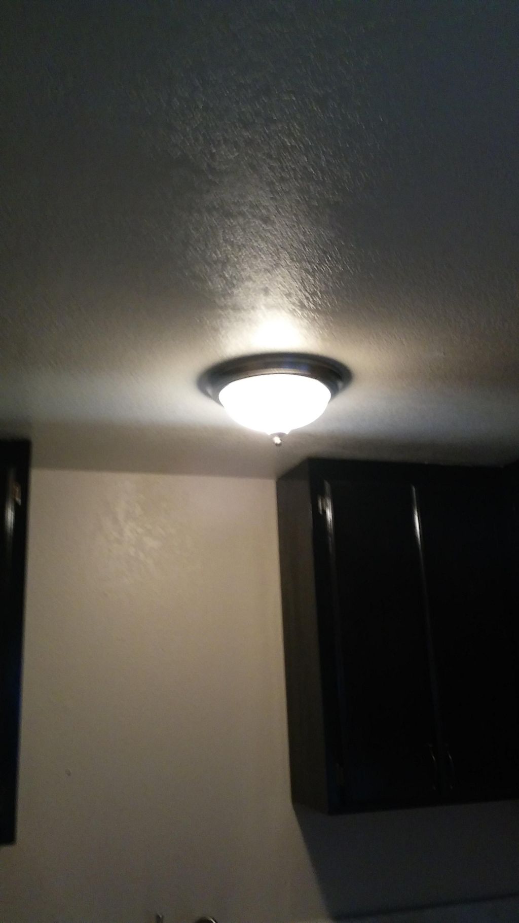 installed light fixure