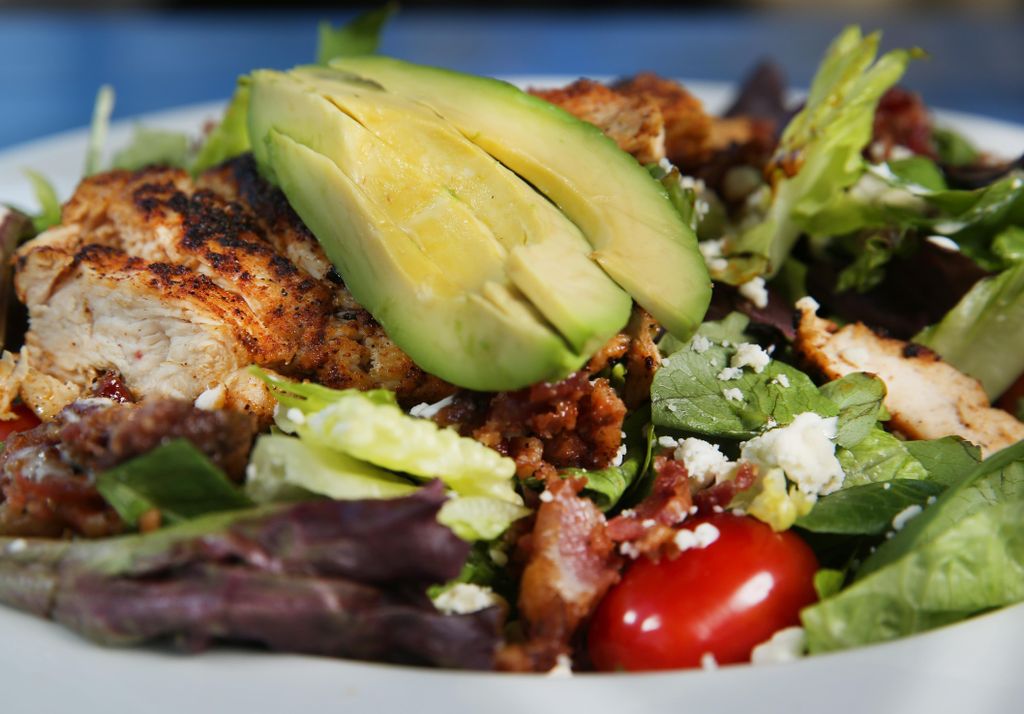Fresh Salads with Grilled Chicken or Shrimp with f
