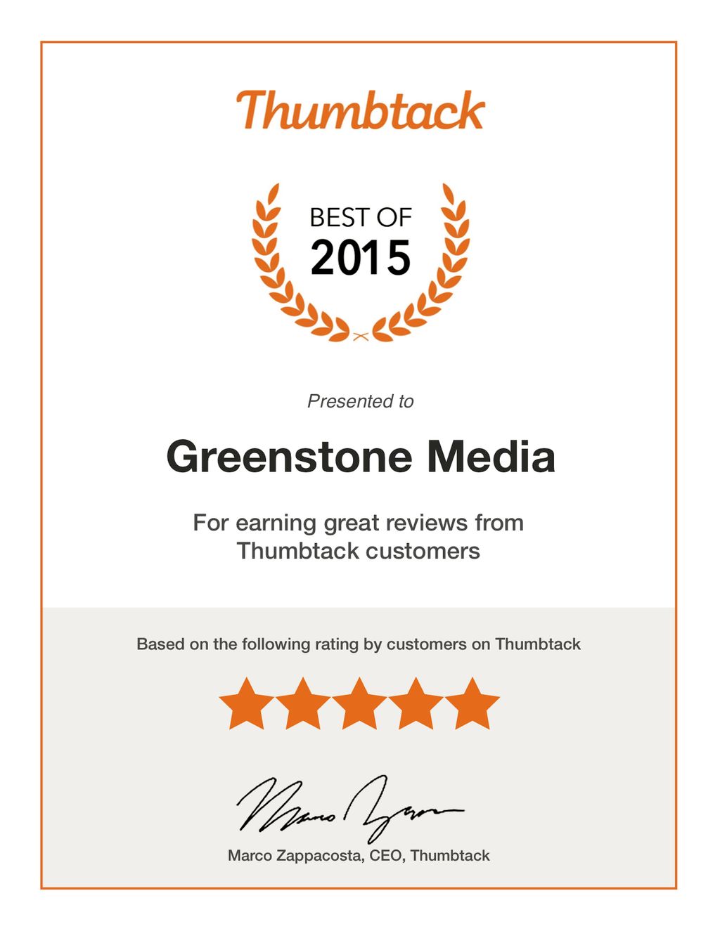 Thumbtack: Best of 2015