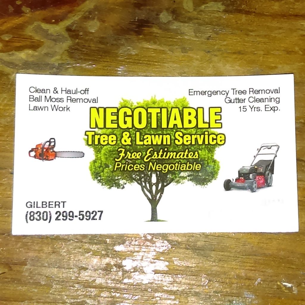 Negotiable Tree & Yard Service's