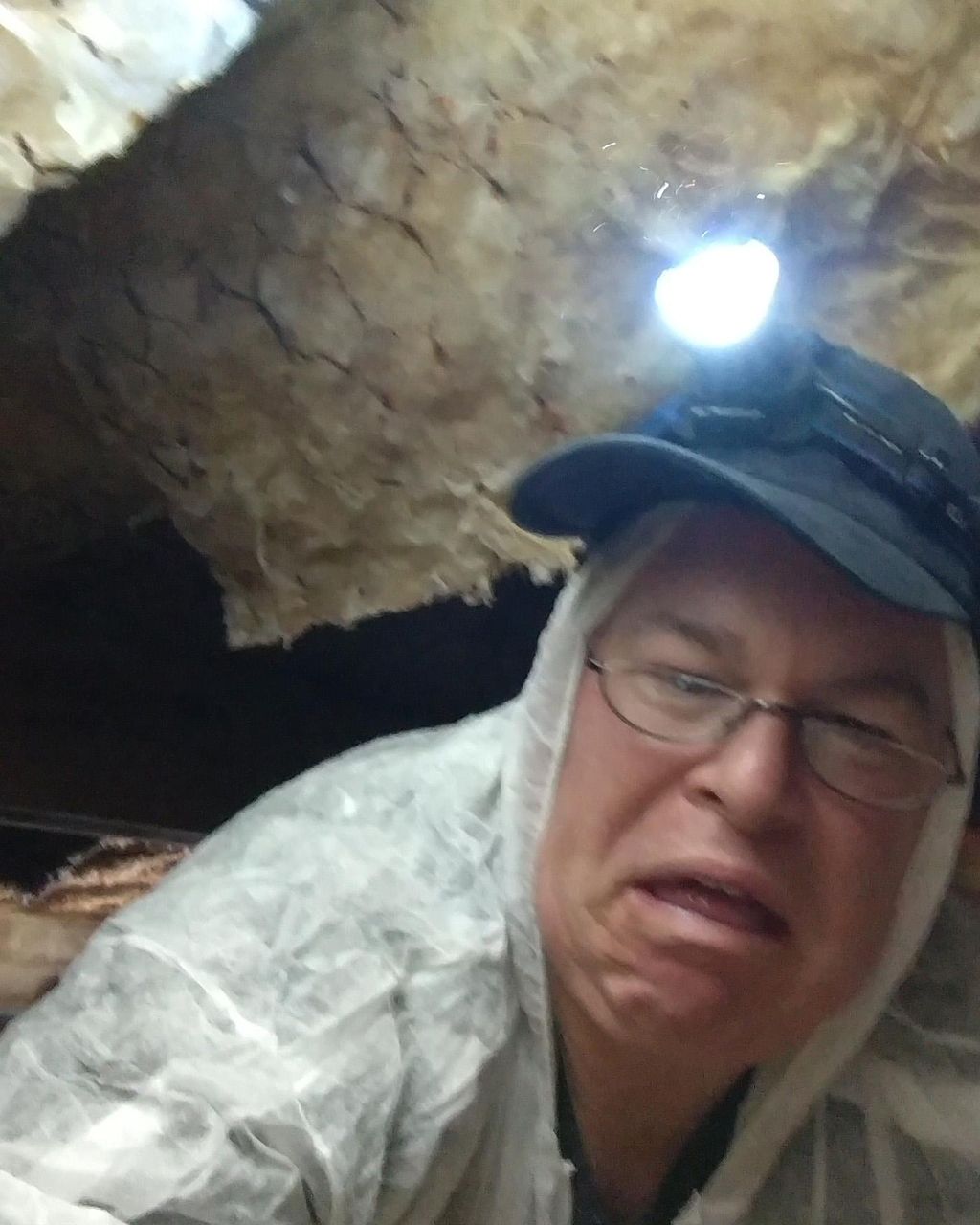 Inspection of the crawlspace 