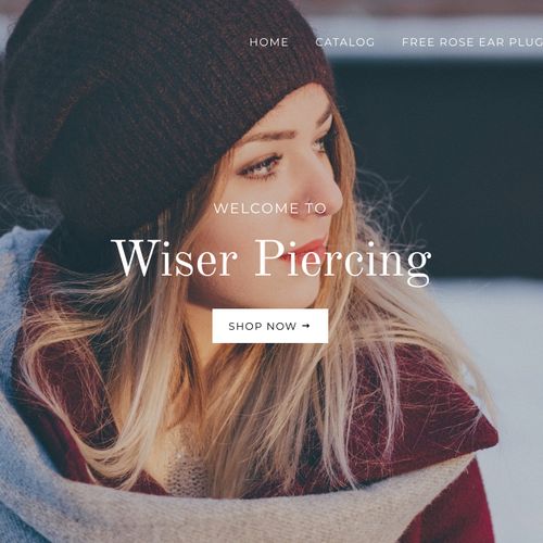 Wiser Piercing - ECommerce/Estore - Branded, Devel