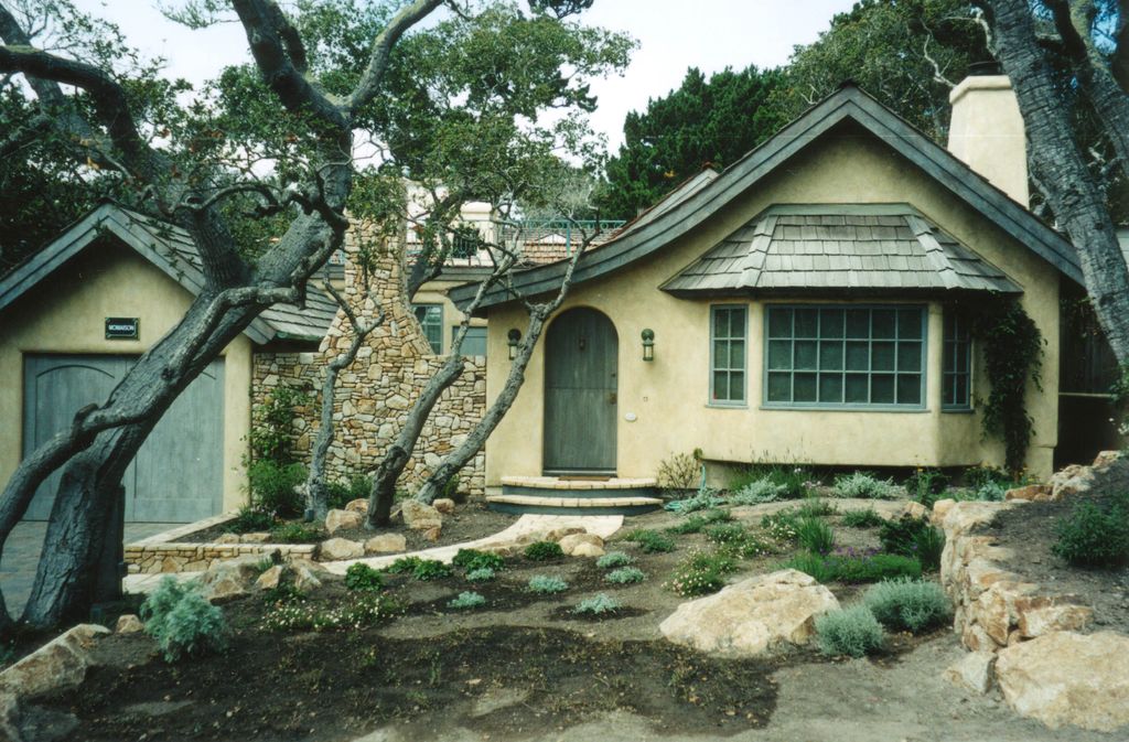 Old World Carmel Cottage.  Interior and exterior p