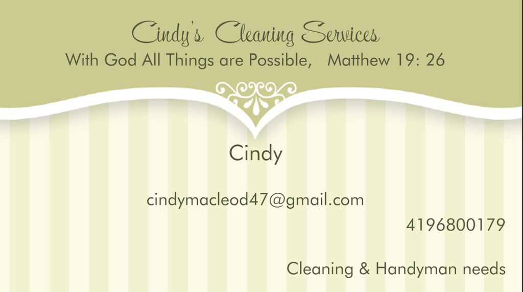 Cindy's Cleaning Service LLC