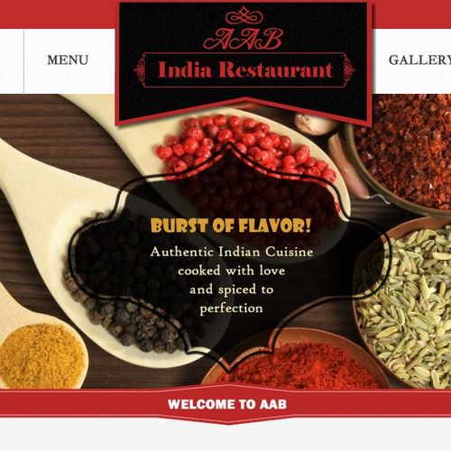 Indian Restaurant Web Design