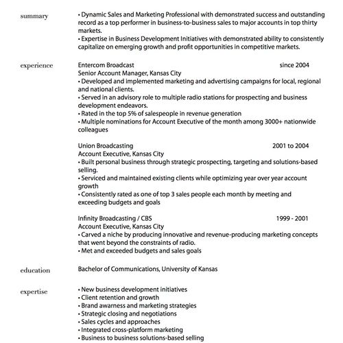 Custom résumés for all industries and skillsets!