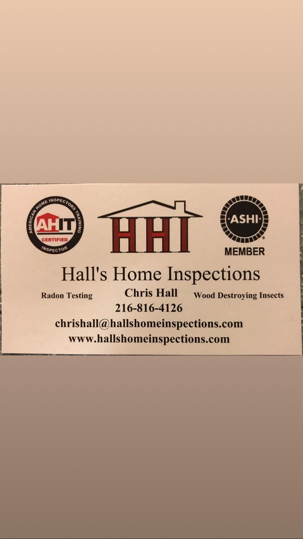Hall’s Home Inspections, LLC.
