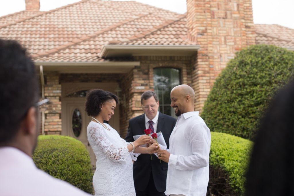 We had a small ceremony for the immediate family o