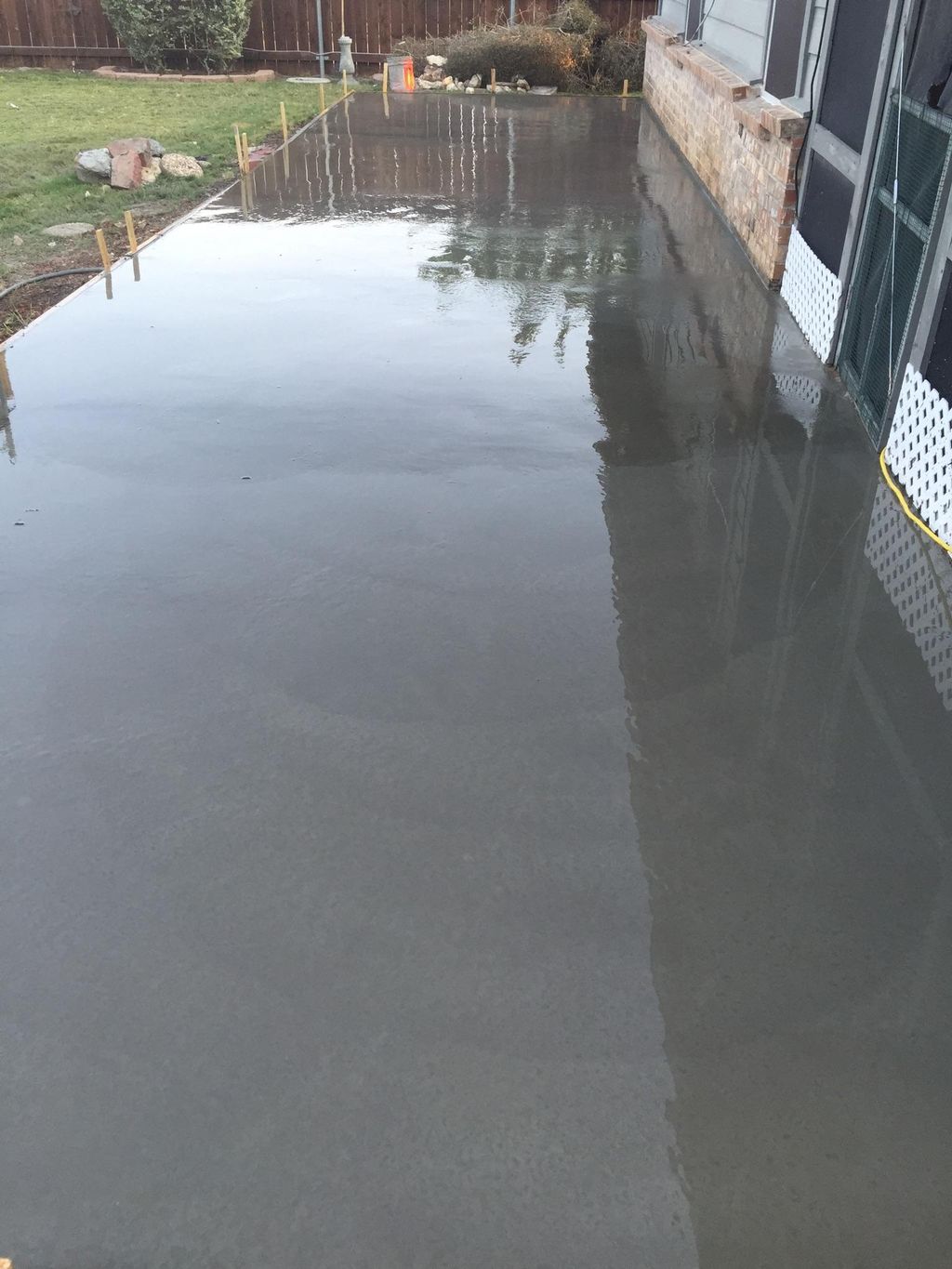 Finished Concrete Patio