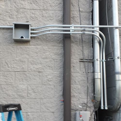 TeleCom Conduit install for Cell Station