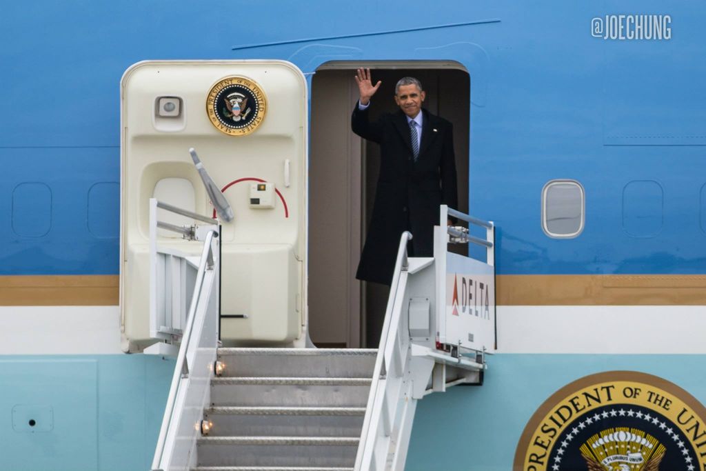 Presidential Visit to Indianapolis, Indiana - Arri