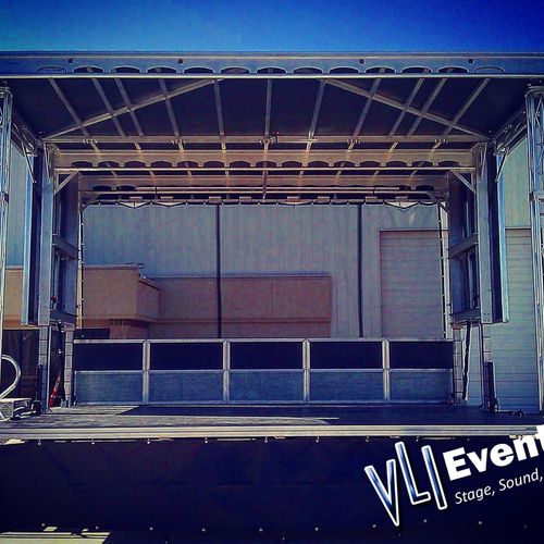 Our new mobile stage!