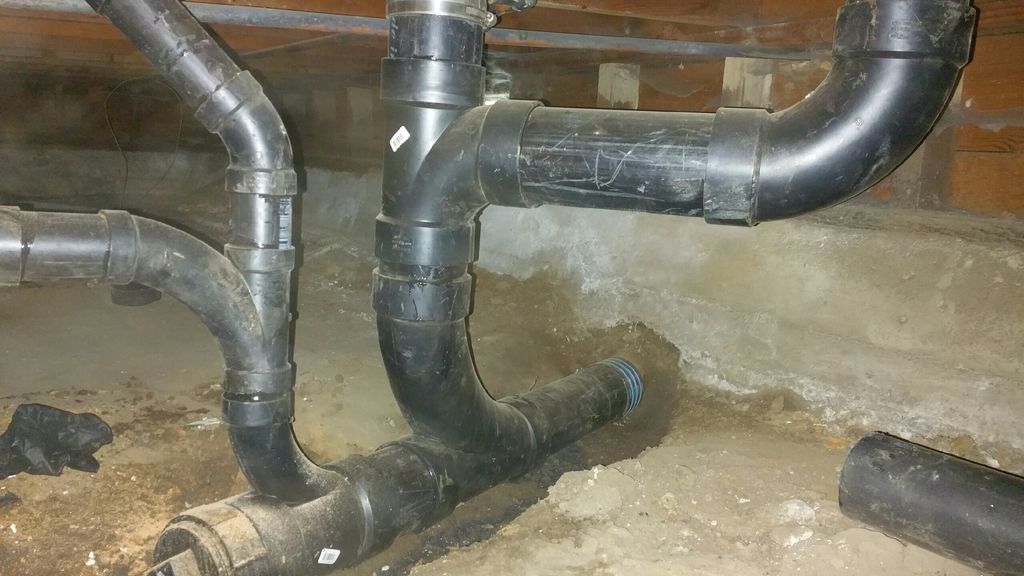 Replaced Old Cast Iron pipes under the house with 