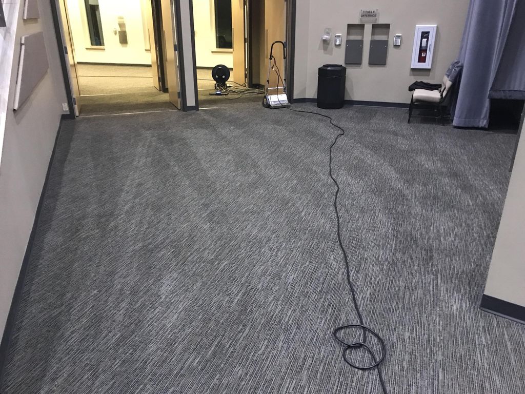 This is the entryway to a large church we cleaned.