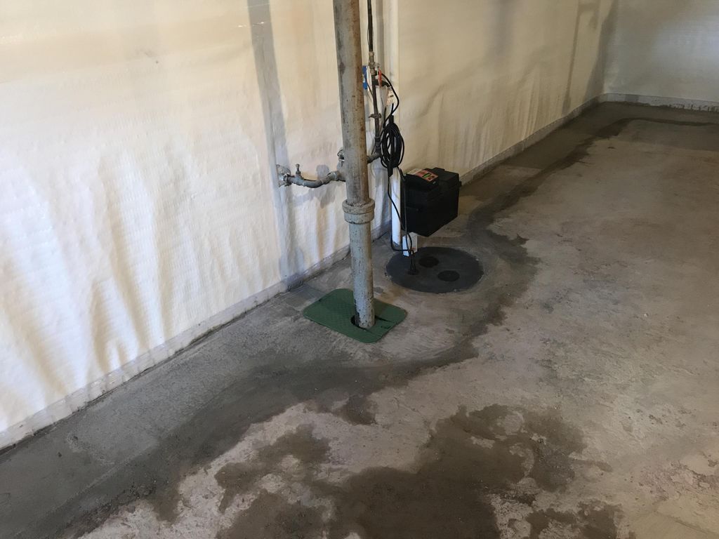 Waterproofing, flexiseal wall and sump after. 