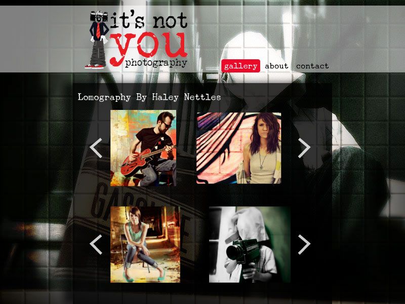 Website designed to showcase photographer's portfo