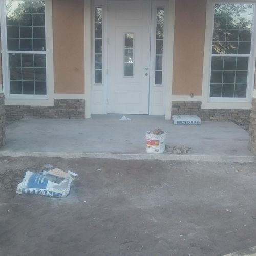 stone front entry