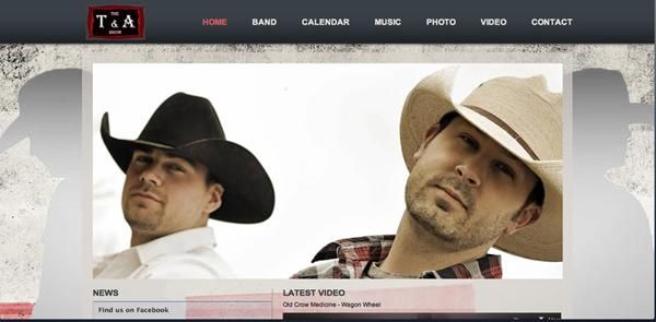 The T & A show, Country music band site.
