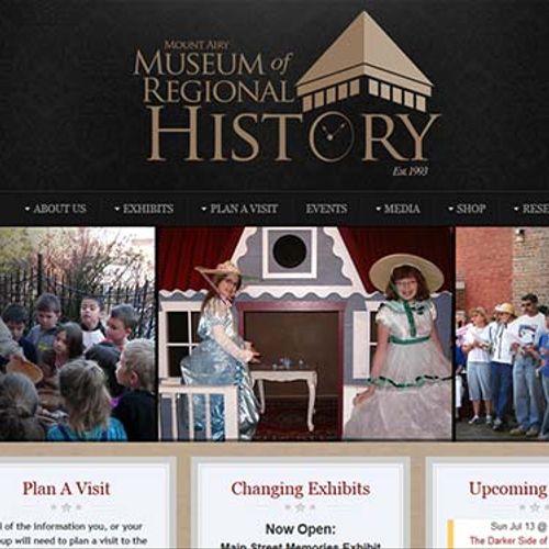 Website for the Mount Airy Museum of Regional Hist