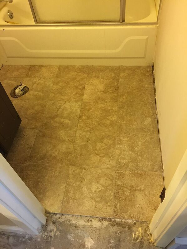 Bathroom floor, complete