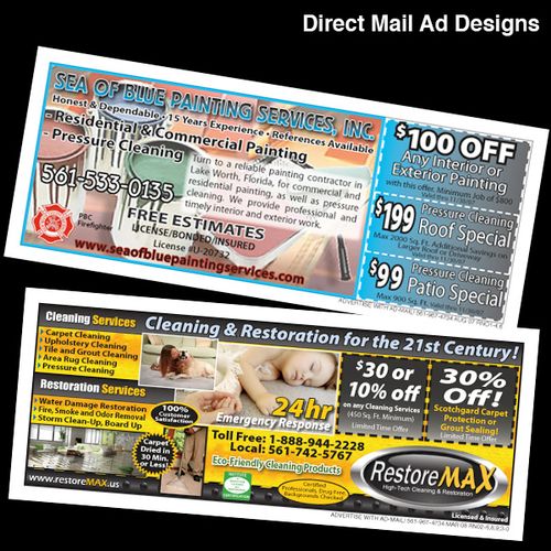 Direct Mail Ad Designs