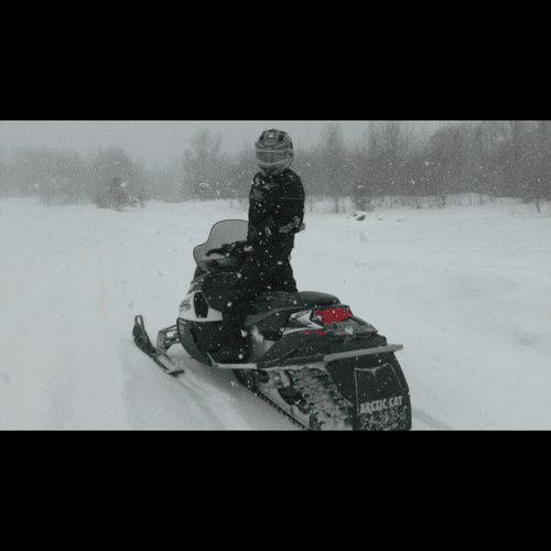 Snowmobiling up North