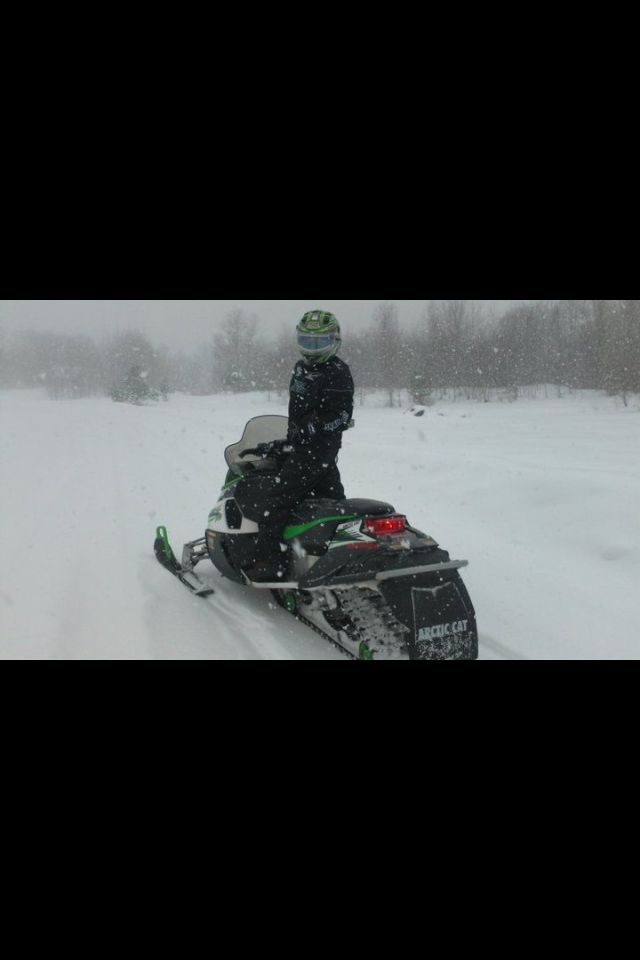 Snowmobiling up North