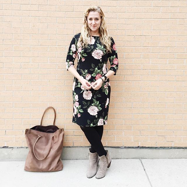 Winter floral dress. Perfect for bringing a very f