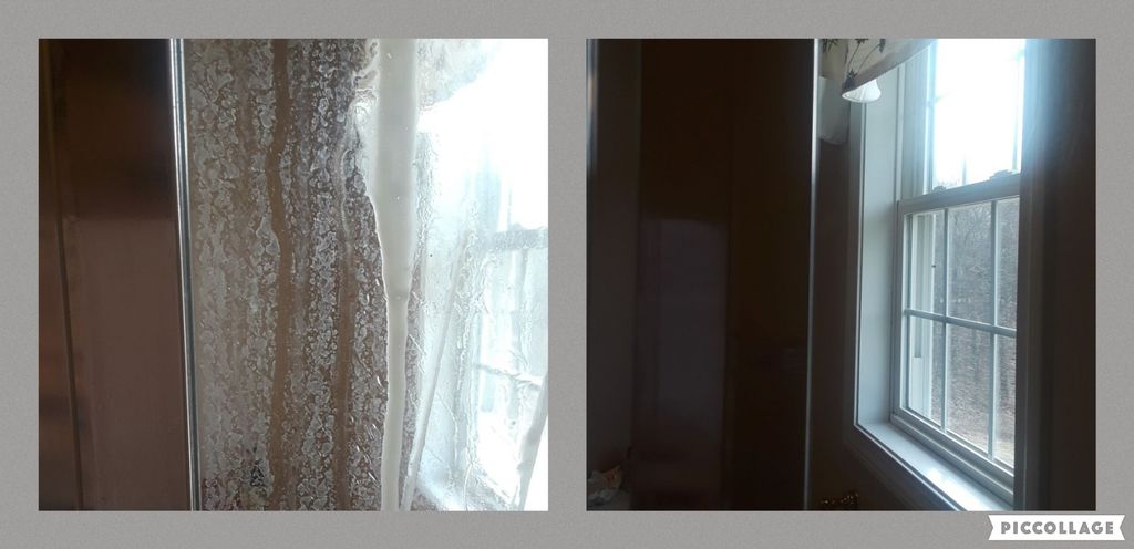 Glass shower doors before and after