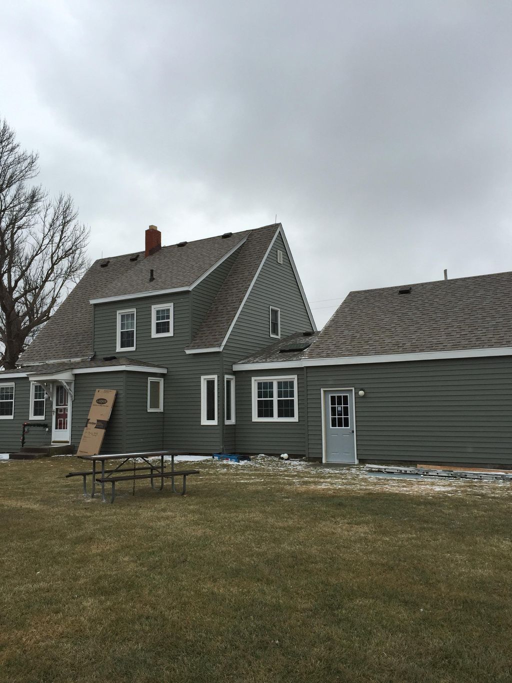 Full exterior restoration.  
1) Owens Corning Roof