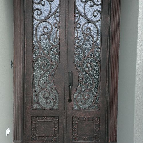 Iron door & frame