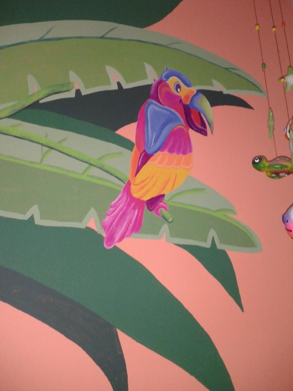 Part of a mural I painted in my son's room.