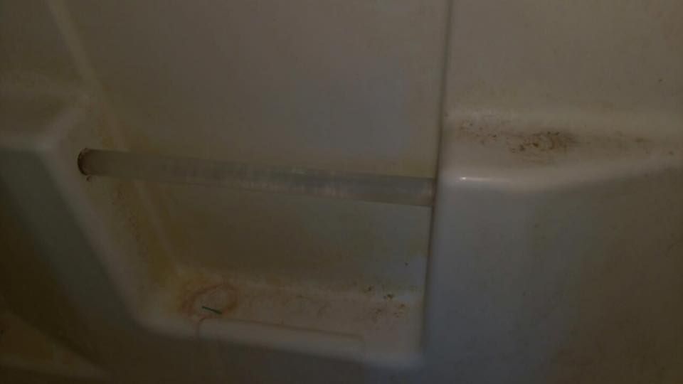 Before photo of shower -- Missoula house cleaning