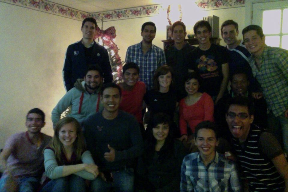 Thanksgiving 2014 with students from Mexico, Switz
