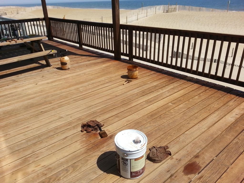 Refinishing deck in Bethany Beach