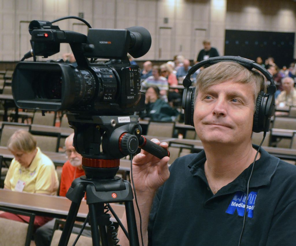 Recording a live event in Reno, Nevada.