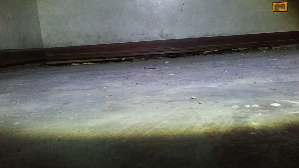 Rotten/sinking floor above crawlspace
