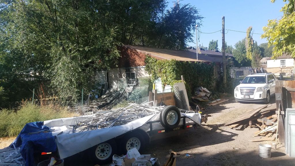 we have three trailers to help separate junk, scra