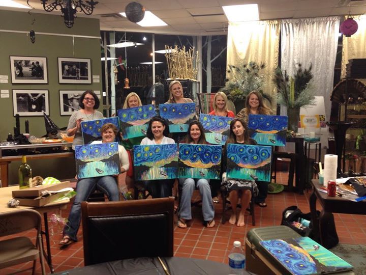 Private Birthday Paint Party completed in the summ