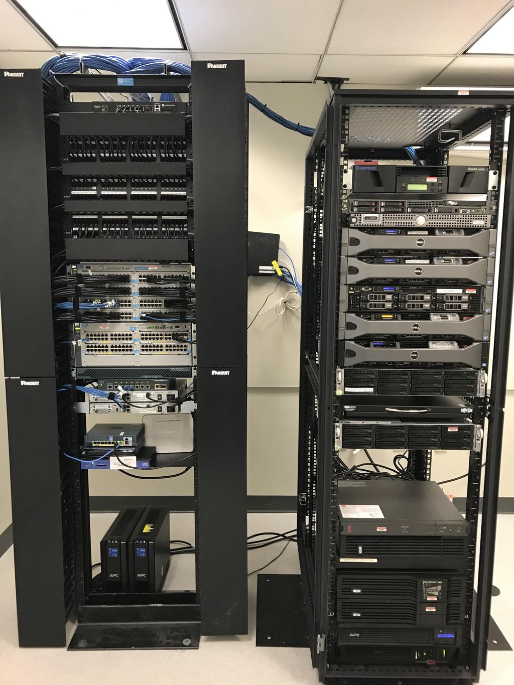 Recent network/server setup for a financial firm.