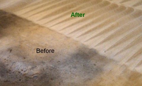 Before & After-CARPET CLEANING