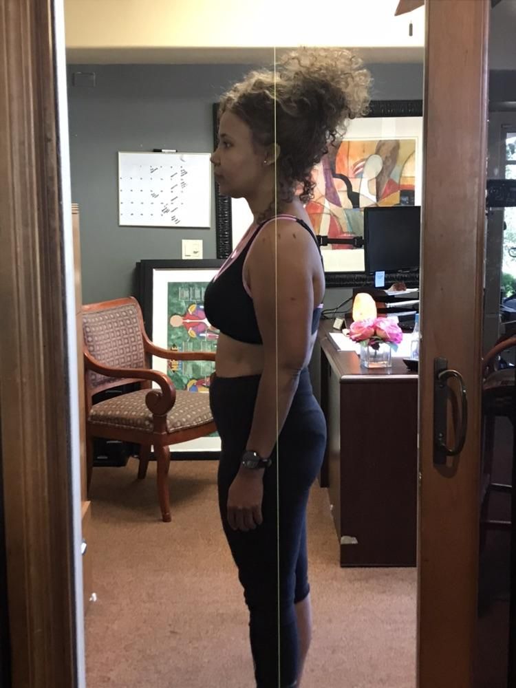 Plumb line assessment client Carmen!