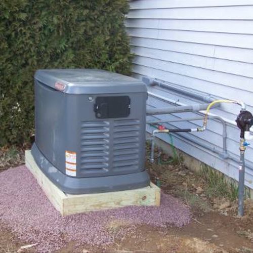Residential and commercial generator installations