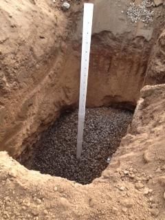Seepage pit and dry well instalaltion