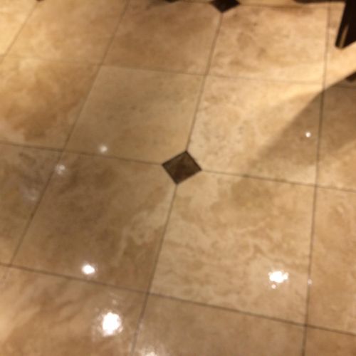 Marble Flooring AFTER Clean and Sealant