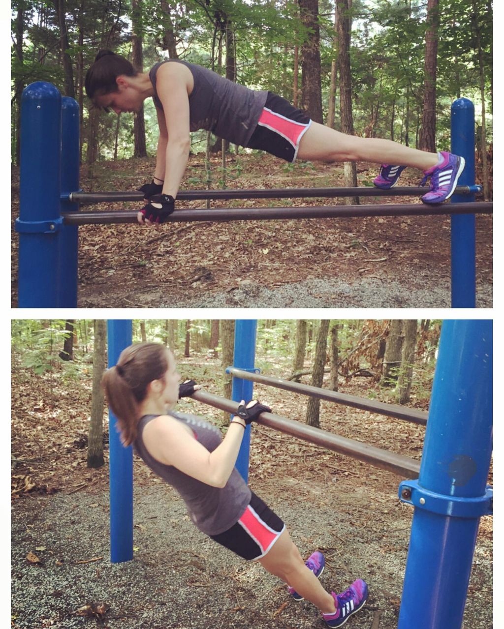 Outdoor workout at Deep Run Park