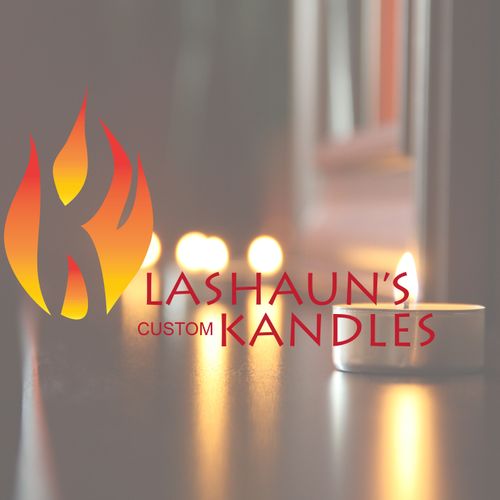 Lashaun's Custom Kandles Logo Design