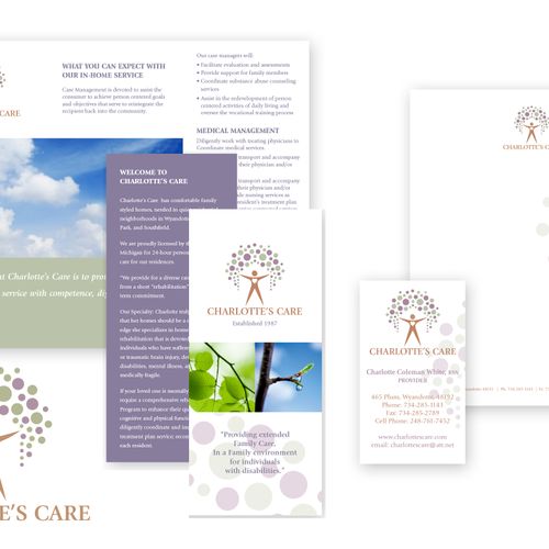 Logo , brochure and stationary for Charlotte's Car