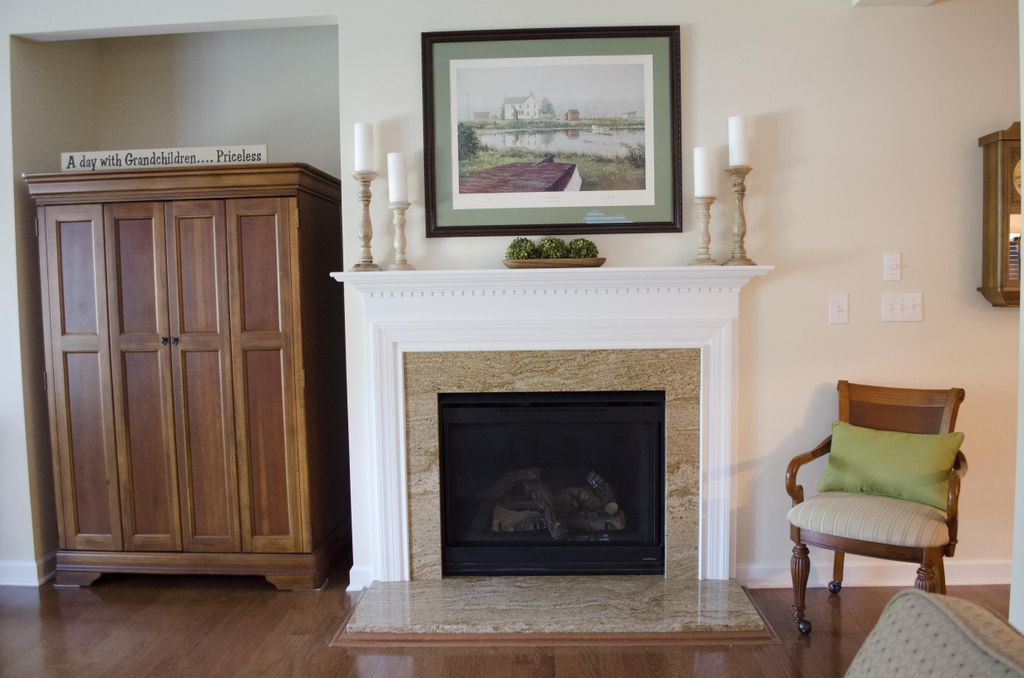 French Country Fireplace Place Makeover - Granite 